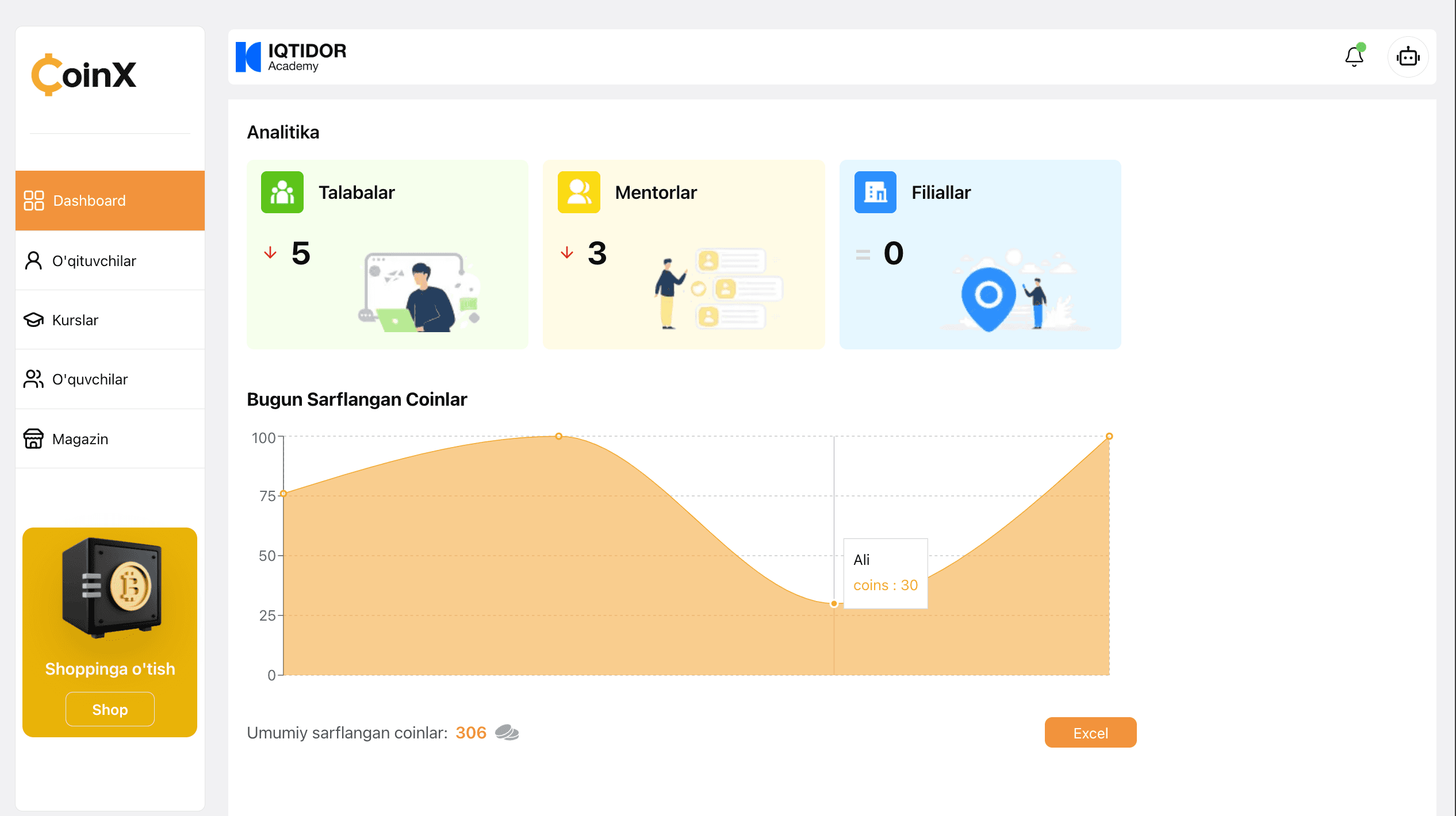 CoinX Dashboard